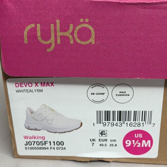 NWT Ryka Women's Devotion X Max Walking Sneakers - Picture 9 of 9